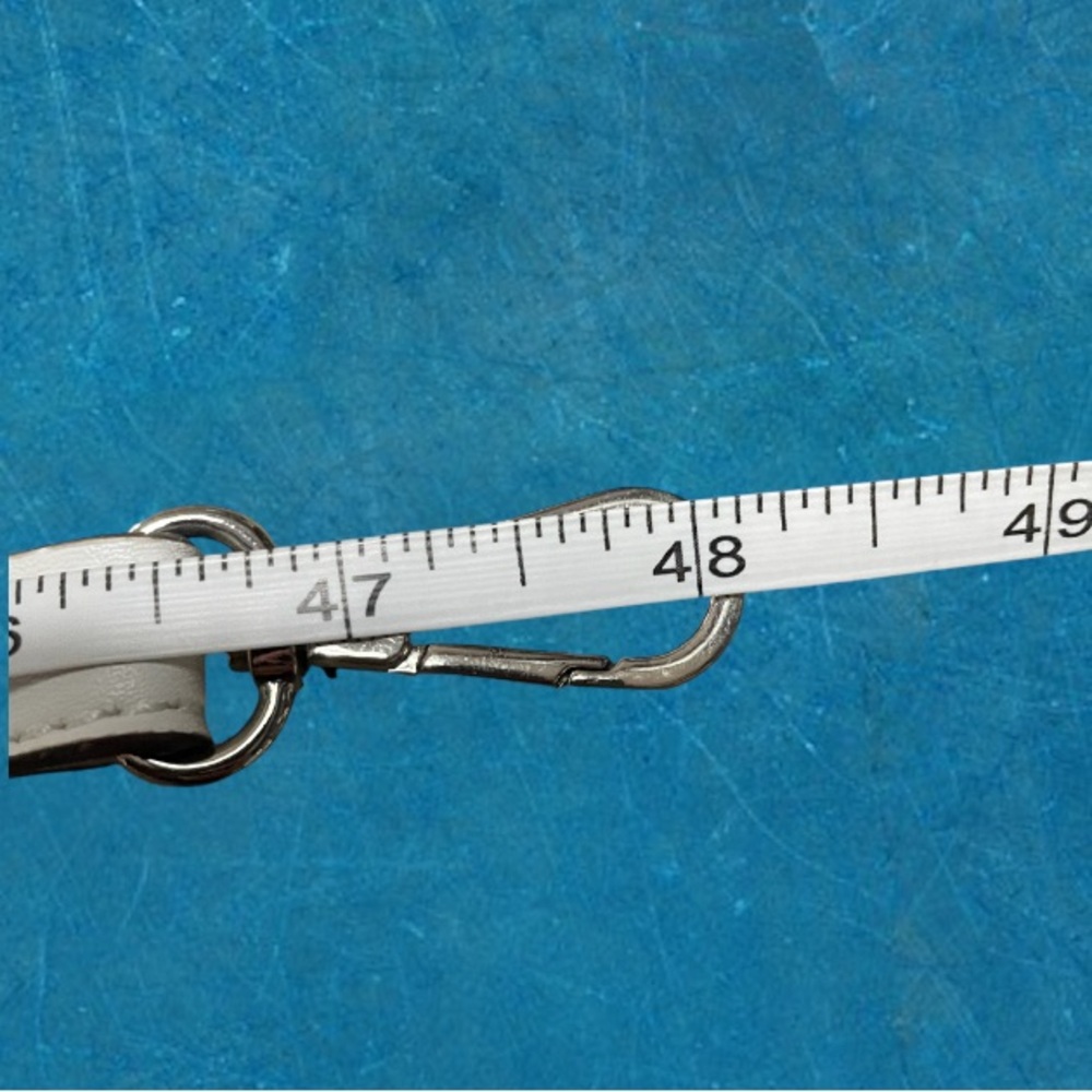 WHITE FAUX‎ LEATHER CROSSBODY REPLACEMENT STRAP - Picture 3 of 3